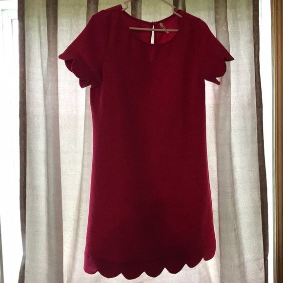 PinkLilly scallop dress in pink - Picture 5 of 6